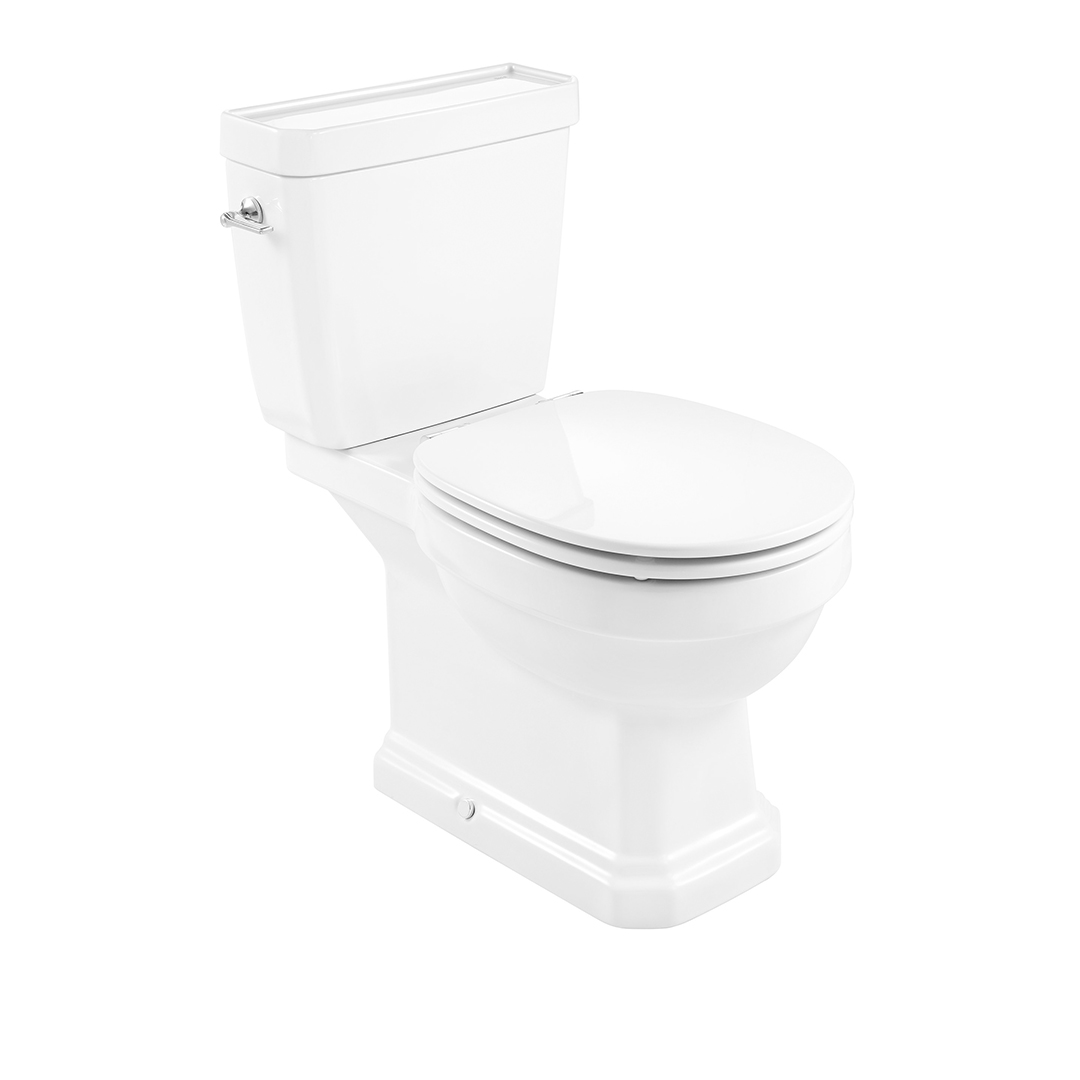 Rimless porcelain toilet bowl with double drain – Roca Испания 11.21.54.0038